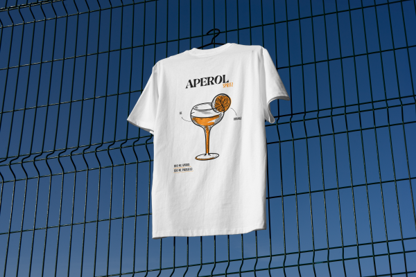 Tshirt Cocktails Aperol Spritz Achterkant