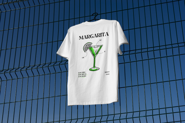 Tshirt Cocktails Margarita Achterkant