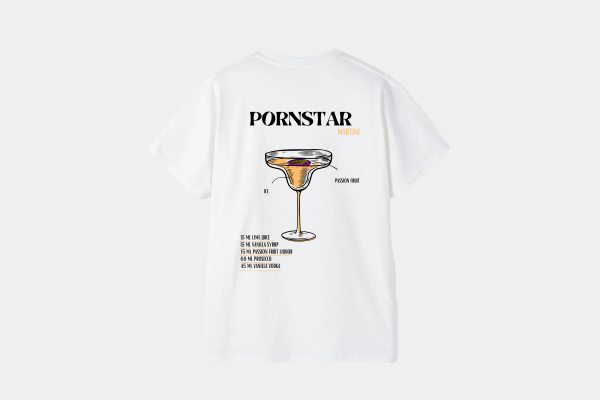 T-shirt Cocktail Pornstar Martini